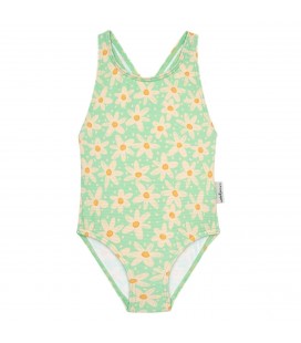 Waterlemon - Bañador Niña Estampado Margaritas Verdes
