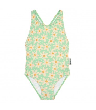 Waterlemon - Bañador Niña Estampado Margaritas Verdes