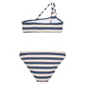 Waterlemon - Bikini Niña Rayas Azul Y Beige