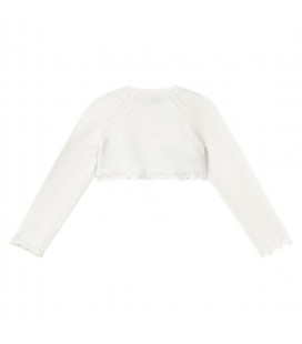 Mayoral - Bolero Tricot Basico Crudo Para Bebé Niña