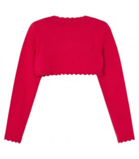 Mayoral - Bolero Tricot Basico Rojo Para Niña