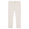 Mayoral - Pantalon Chino Sarga Basico Hueso Para Niño