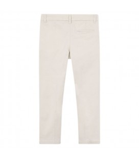 Mayoral - Pantalon Chino Sarga Basico Hueso Para Niño