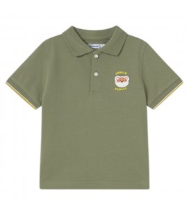 Mayoral - Polo Manga Corta Apliques Salvia Para Bebé Niño