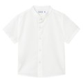 Mayoral - Camisa Manga Corta Cuello Mao Lino Blanco Para Bebé Niño