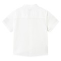 Mayoral - Camisa Manga Corta Cuello Mao Lino Blanco Para Bebé Niño