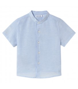Mayoral - Camisa Manga Corta Cuello Mao Lino Brisa Para Bebé Niño