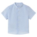 Mayoral - Camisa Manga Corta Cuello Mao Lino Brisa Para Bebé Niño