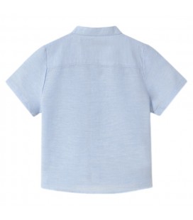 Mayoral - Camisa Manga Corta Cuello Mao Lino Brisa Para Bebé Niño