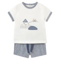 Mayoral Newborn - Conjunto Bebé pantalon corto color Star
