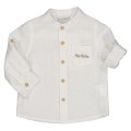 Birba - Camisa Coreana de Manga Larga en Lino Mezclado