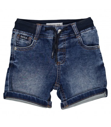 Birba - Bermuda de Sudadera, Efecto Denim Elástico - Corte Relajado