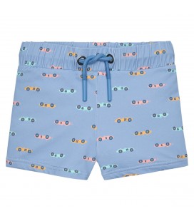 Waterlemon - Bañador Boxer Niño Coches Azul