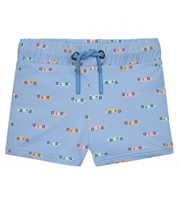 Waterlemon - Bañador Boxer Niño Coches Azul
