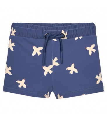 Waterlemon - Bañador Boxer Niño Pajaros Azul Marino