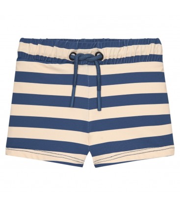 Waterlemon - Bañador Boxer Niño Rayas Beige Y Marino