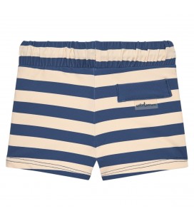 Waterlemon - Bañador Boxer Niño Rayas Beige Y Marino