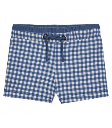 Waterlemon - Bañador Boxer Niño Vichy Azul