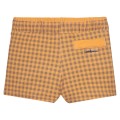 Waterlemon - Bañador Boxer Niño Cuadros Mostaza