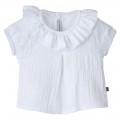 Calamaro Baby - Blusa Alborán Manga Corta Color Blanco
