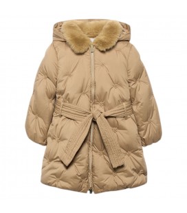 Abel&Lula - Chaqueton bordado acolchado Color Camel