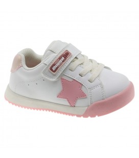 Beppi - Zapato Casual Barefoot Blanco Rosa