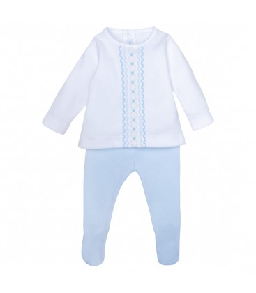 Calamaro Baby - Conjunto Polaina Antas Color Celeste