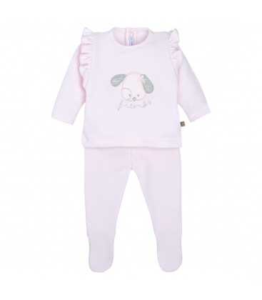 Calamaro Baby - Conjunto Polaina Burela Color Rosa