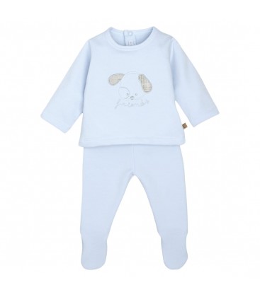 Calamaro Baby - Conjunto Polaina Burela Color Celeste