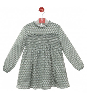 Del Sur - Vestido Praga verde empolvado