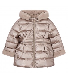 Mayoral - Chaqueton metalizado pelo color Topo