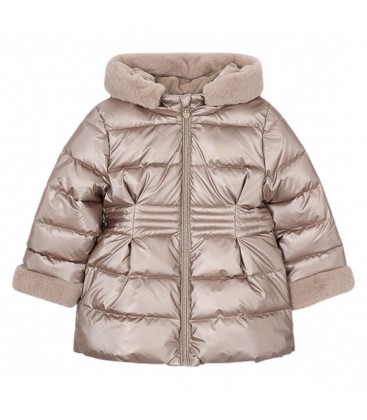 Mayoral - Chaqueton metalizado pelo color Topo