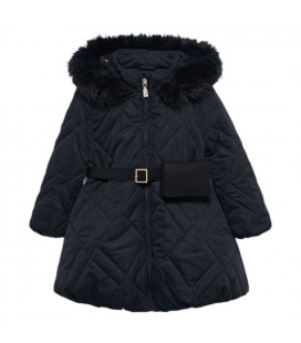 Abel&Lula - Chaqueton con cinturon carter color Negro