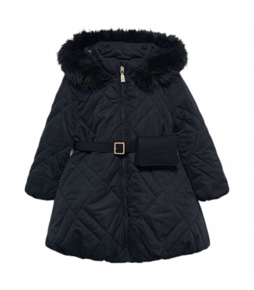 Abel&Lula - Chaqueton con cinturon carter color Negro