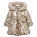 Abel&Lula - Chaqueton con cinturon carter color Dorado