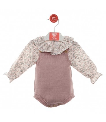 Del Sur - Conjunto ranita Berlín rosa empolvado