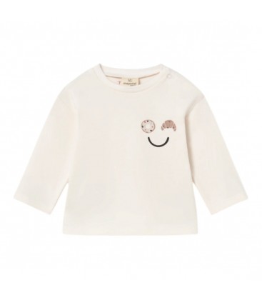 Mayoral Newborn - Camiseta manga larga talco