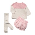 Mayoral Newborn - Conjunto short 3 piezas rosa baby vigoré