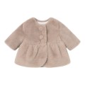 Mayoral Newborn - Abrigo de pelo moca