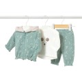 Mayoral Newborn - Chándal 3 piezas mineral vigoré
