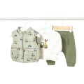 Mayoral Newborn - Chándal 3 piezas con chaleco bosque