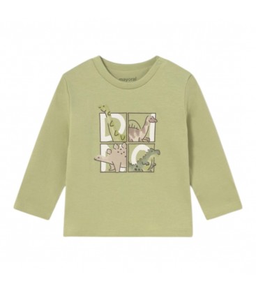 Mayoral - Camiseta manga larga dinos orégano