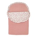 SARDON - Saco de punto rosa con embozo floral