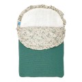 SARDON - Saco de punto verde con embozo floral
