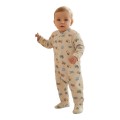 Waterlemon - Pelele velour estampado beige