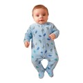 Waterlemon - Pelele velour estampado celeste