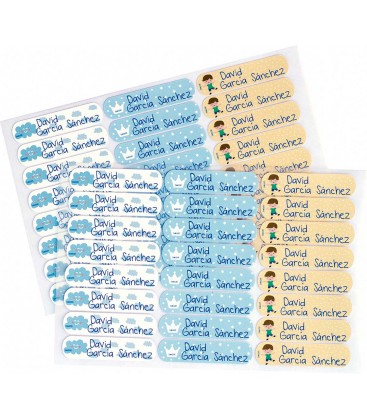Pack etiquetas textil personalizadas