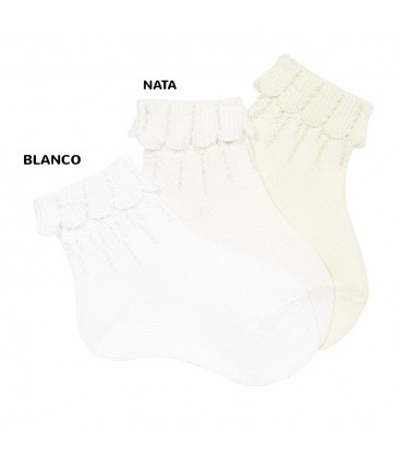 Calcetines tobilleros puño vuelto de Cóndor - Blanco