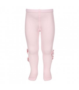Leotardos para bebé con lazos en laterales de Cóndor - Rosa