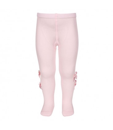 Leotardos para bebé con lazos en laterales de Cóndor - Rosa